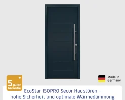 EcoStar Haustür ISOPRO Secur IPS 015 RC2 anthrazitgrau 110 x 210 cm