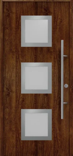 EcoStar Haustür ISOPRO Secur IPS 810S RC2 dark oak 110 x 210 cm