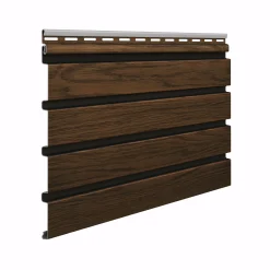 Fassadenverkleidung PVC 295 x 28,3 cm walnuss/schwarz