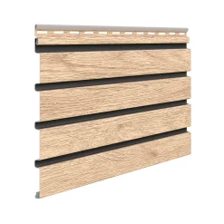 Fassadenverkleidung PVC 295 x 28,3 cm eiche hell/schwarz