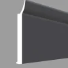 Flachprofil mit Dichtlippe 140 x 3 x 0,3 cm titan