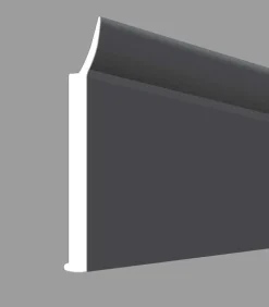 Flachprofil mit Dichtlippe 140 x 3 x 0,3 cm titan