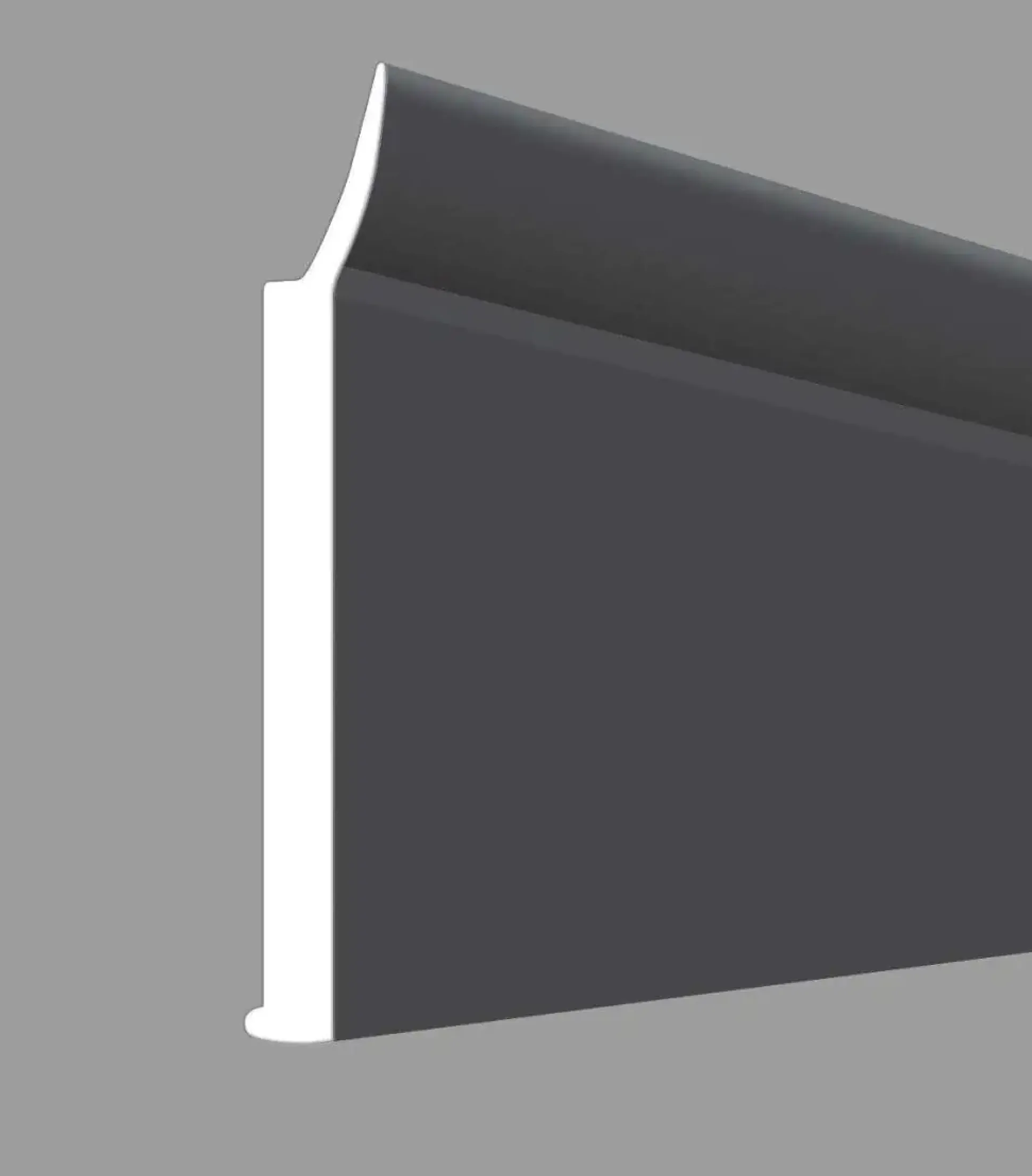 Flachprofil mit Dichtlippe 140 x 3 x 0,3 cm titan