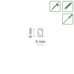 FN Neuhofer Balsa Leiste 100 cm 8 x 5 mm Balsa