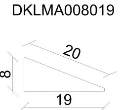 FN Neuhofer Dreikantleiste 100 cm 19 x 8 mm Fichte/Kiefer