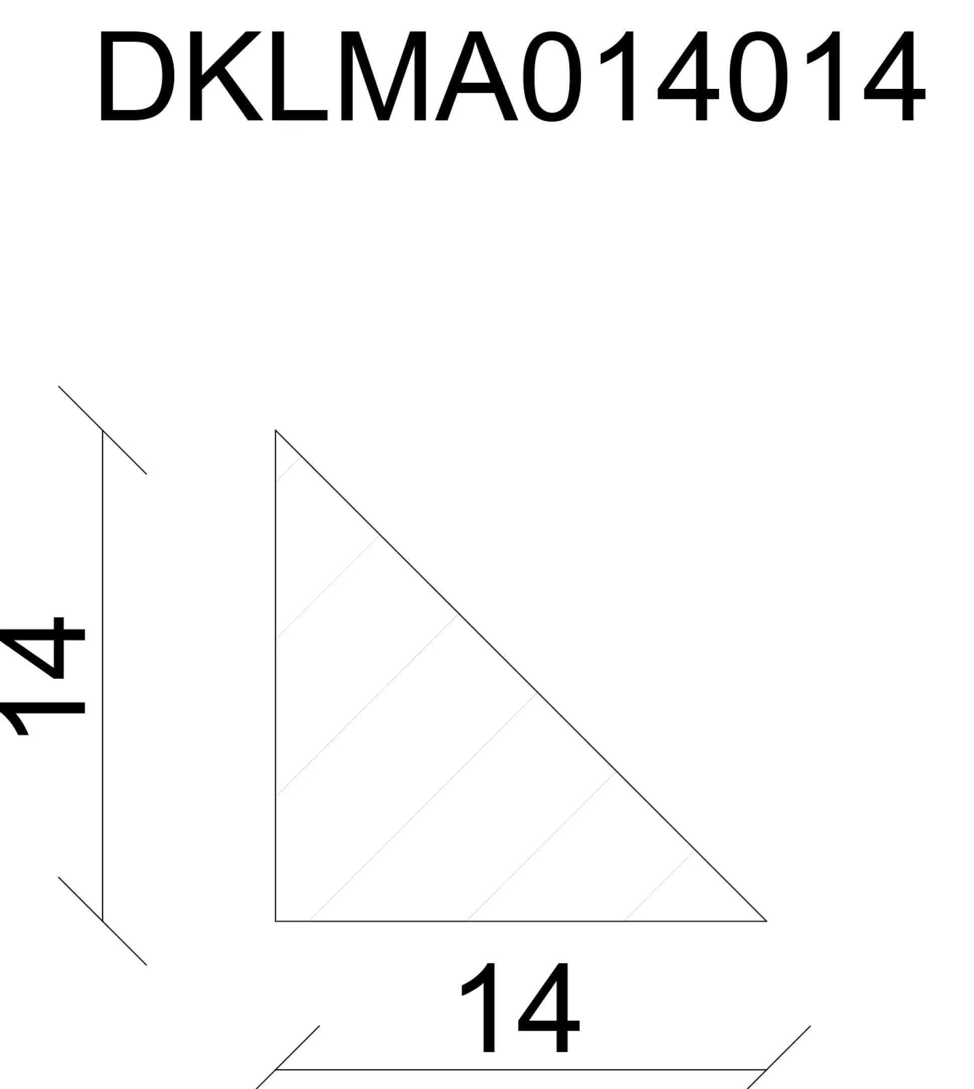 FN Neuhofer Dreikantleiste 100 cm 14 x 14 mm Fichte/Kiefer