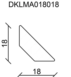 FN Neuhofer Dreikantleiste 240 cm 18 x 18 mm Fichte/Kiefer