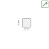 FN Neuhofer Eckenstäbchen SF250C 22 x 122 mm Schatteneiche 2 Stück