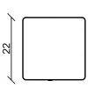 FN Neuhofer Eckenstäbchen SF250C 22 x 122 mm Caucasus 2 Stück