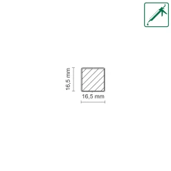FN Neuhofer Eckenstäbchen 16,5 x 60 mm Eiche novia scandic 2 Stück