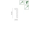 FN Neuhofer Falzleiste 95 cm 40 x 13 mm Buche