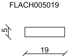 FN Neuhofer Flachleiste 100 cm 19 x 5 mm Fichte/Kiefer