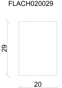 FN Neuhofer Flachleiste 95 cm 29 x 20 mm Buche