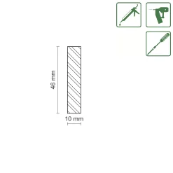 FN Neuhofer Flachleiste 240 cm 46 x 10 mm Fichte/Kiefer