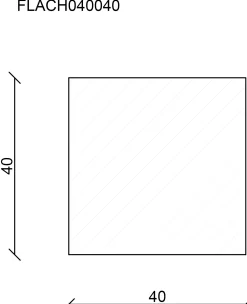 FN Neuhofer Flachleiste 95 cm 40 x 40 mm Buche