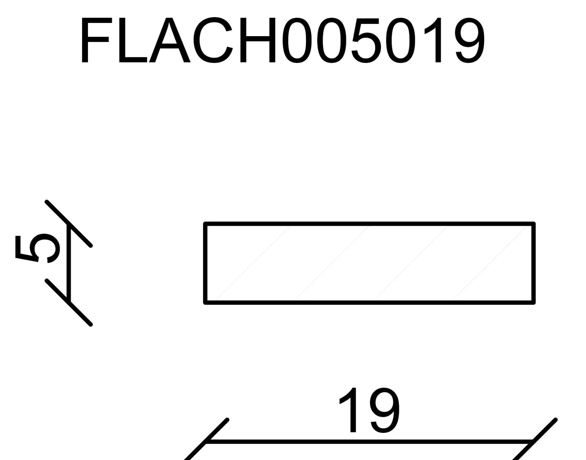 FN Neuhofer Flachleiste 240 cm 19 x 5 mm Fichte/Kiefer