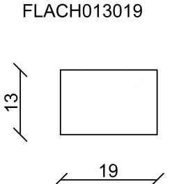 FN Neuhofer Flachleiste 240 cm 19 x 13 mm Fichte/Kiefer