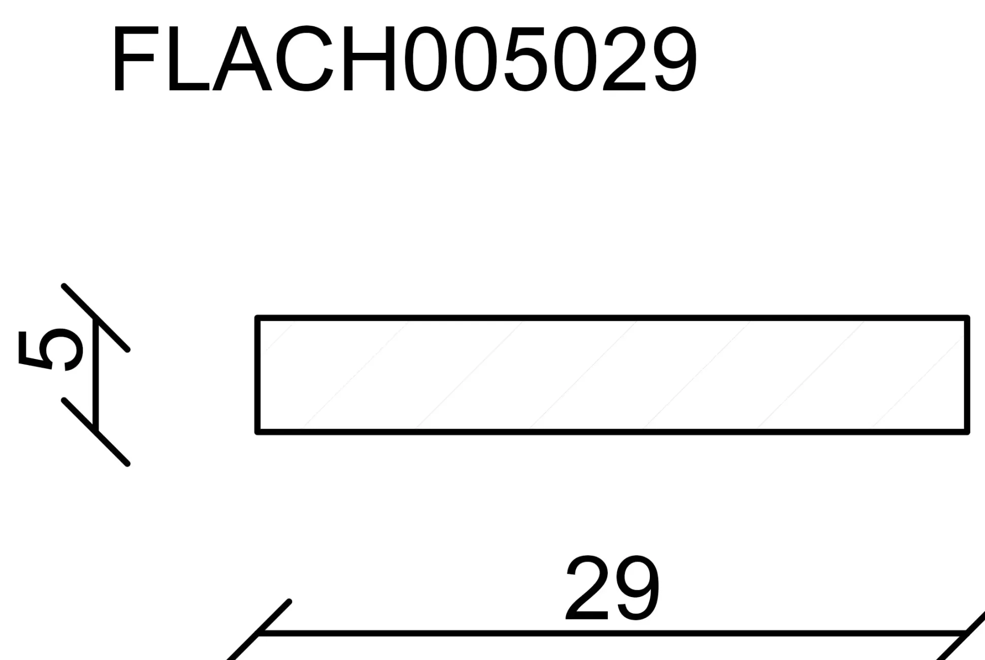 FN Neuhofer Flachleiste 100 cm 29 x 5 mm Fichte/Kiefer