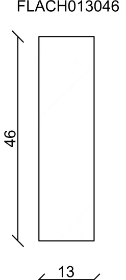 FN Neuhofer Flachleiste 240 cm 46 x 13 mm Fichte/Kiefer