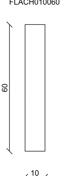 FN Neuhofer Flachleiste 100 cm 60 x 10 mm Fichte/Kiefer