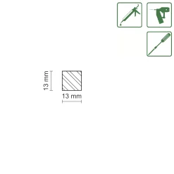 FN Neuhofer Flachleiste 100 cm 13 x 13 mm Fichte/Kiefer