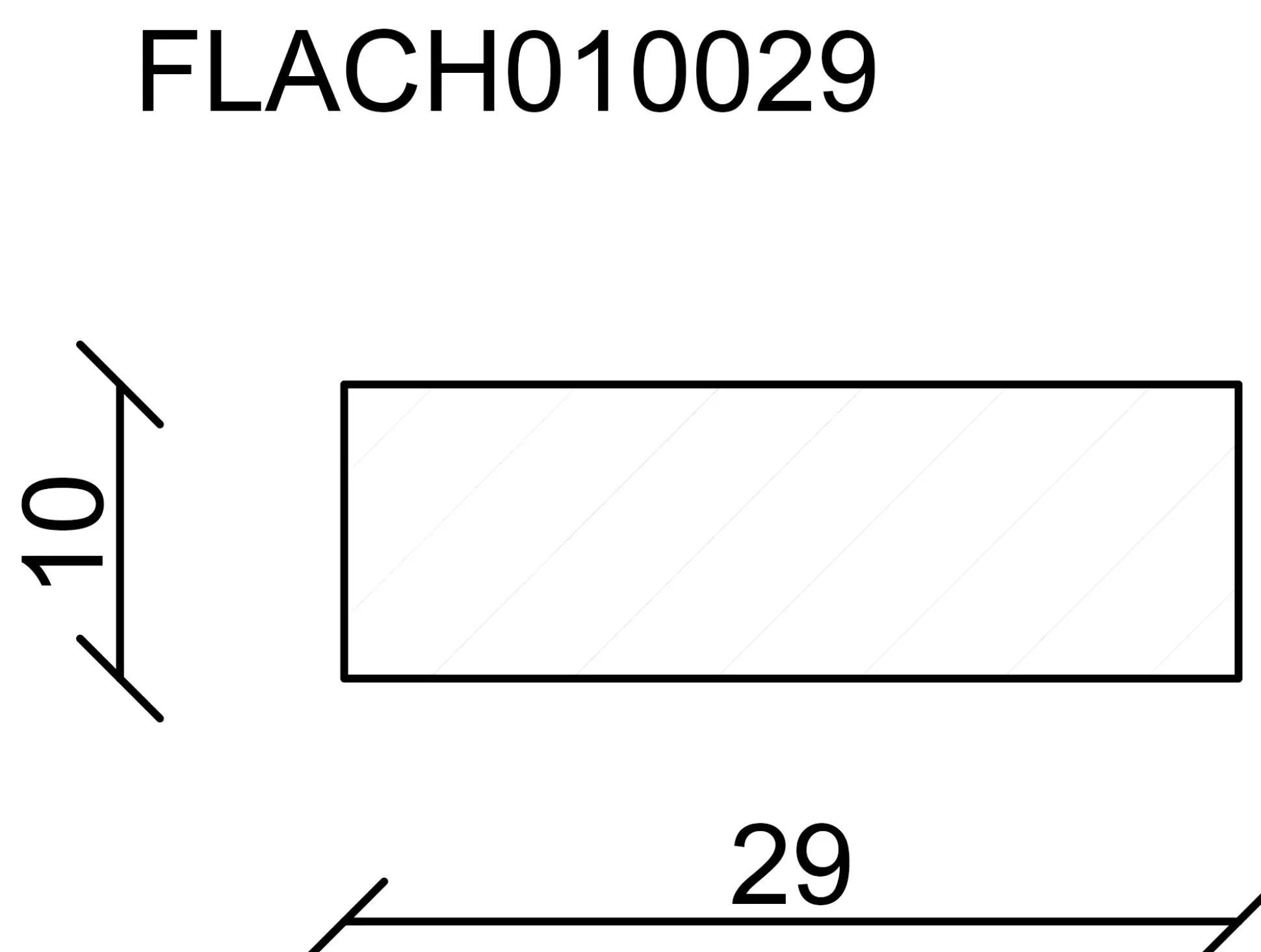 FN Neuhofer Flachleiste 240 cm 29 x 10 mm Fichte/Kiefer