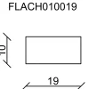 FN Neuhofer Flachleiste 240 cm 19 x 10 mm Fichte/Kiefer