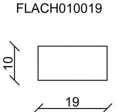 FN Neuhofer Flachleiste 240 cm 19 x 10 mm Fichte/Kiefer
