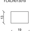 FN Neuhofer Flachleiste 100 cm 19 x 13 mm Fichte/Kiefer