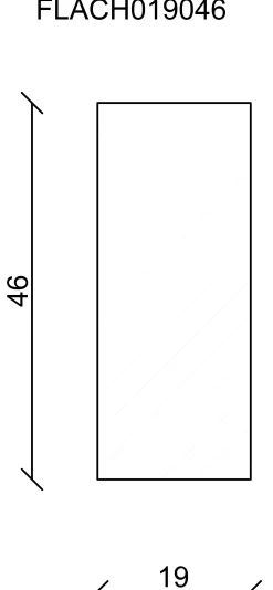 FN Neuhofer Flachleiste 100 cm 46 x 19 mm Fichte/Kiefer