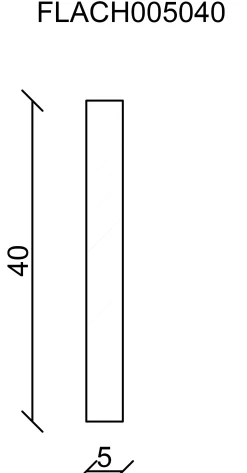 FN Neuhofer Flachleiste 100 cm 40 x 5 mm Fichte/Kiefer