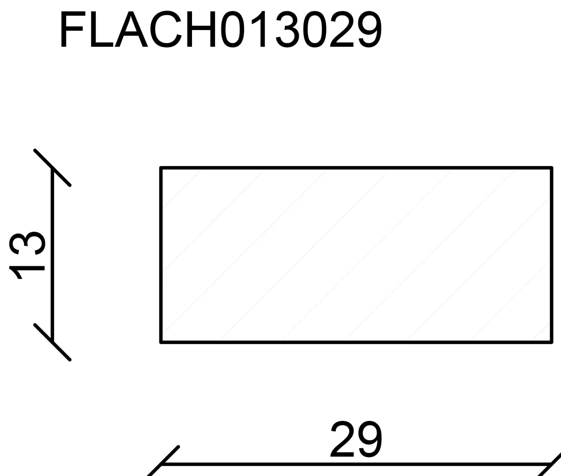FN Neuhofer Flachleiste 240 cm 29 x 13 mm Fichte/Kiefer