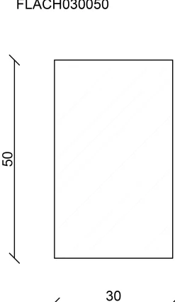 FN Neuhofer Flachleiste 200 cm 50 x 30 mm Fichte/Kiefer
