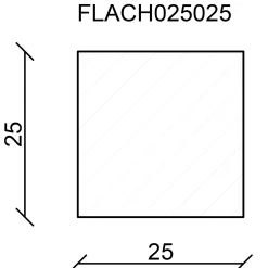 FN Neuhofer Flachleiste 200 cm 25 x 25 mm Fichte/Kiefer