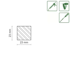 FN Neuhofer Flachleiste 100 cm 23 x 23 mm Fichte/Kiefer