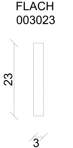 FN Neuhofer Flachleiste 95 cm 23 x 3 mm Buche