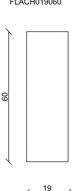 FN Neuhofer Flachleiste 240 cm 60 x 19 mm Fichte/Kiefer