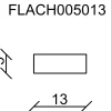 FN Neuhofer Flachleiste 95 cm 13 x 5 mm Buche
