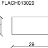 FN Neuhofer Flachleiste 95 cm 29 x 13 mm Buche