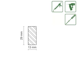 FN Neuhofer Flachleiste 95 cm 29 x 13 mm Buche