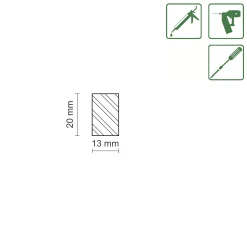 FN Neuhofer Flachleiste 95 cm 20 x 13 mm Buche