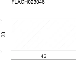 FN Neuhofer Flachleiste 100 cm 46 x 23 mm Fichte/Kiefer