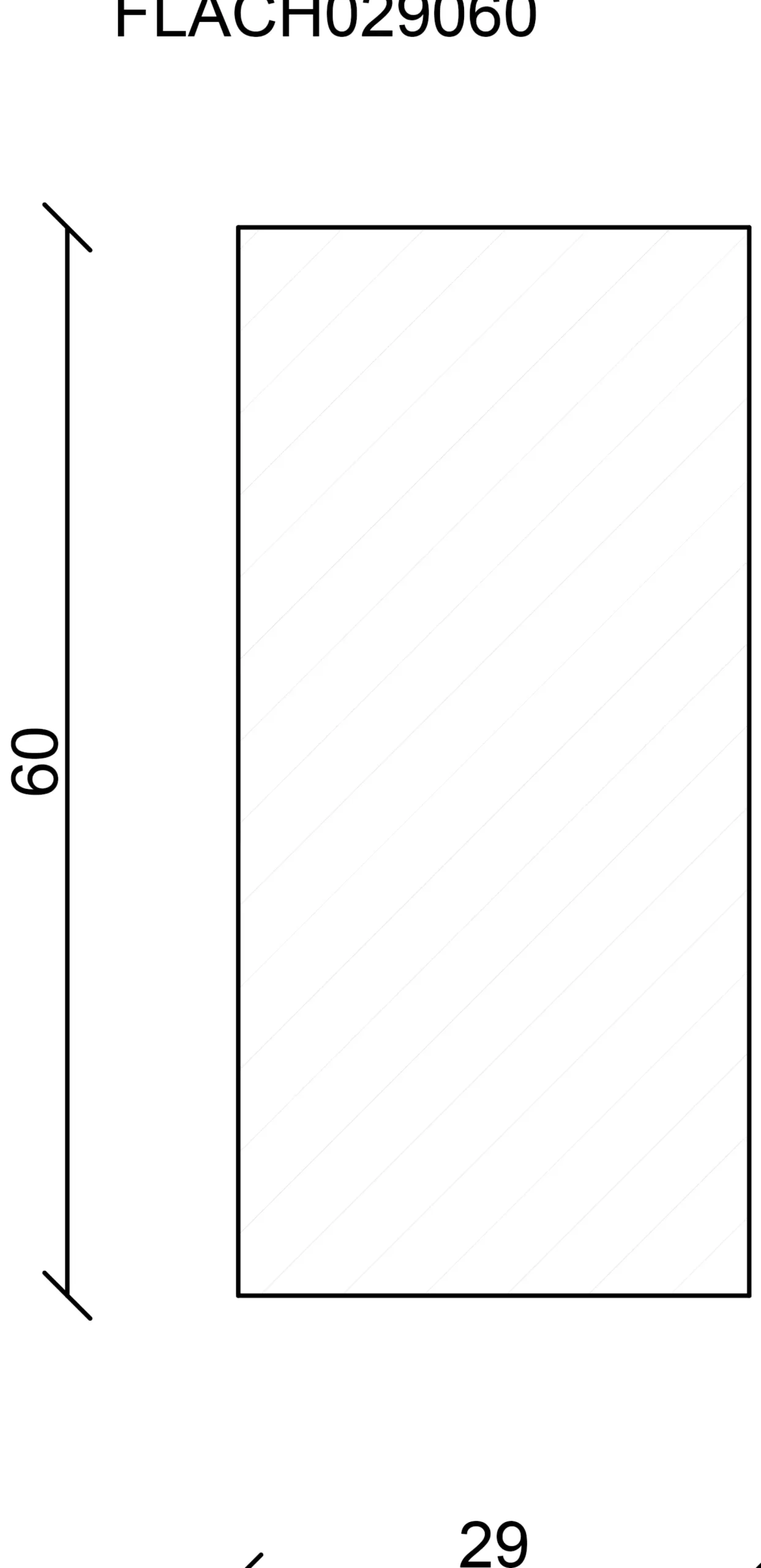 FN Neuhofer Flachleiste 100 cm 60 x 29 mm Fichte/Kiefer