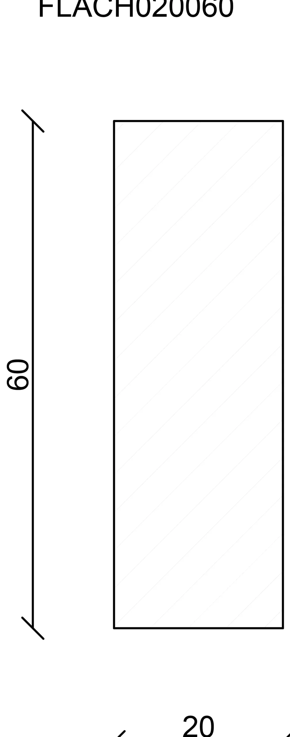 FN Neuhofer Flachleiste 200 cm 60 x 20 mm Fichte/Kiefer