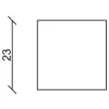 FN Neuhofer Flachleiste 95 cm 23 x 23 mm Buche
