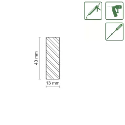 FN Neuhofer Flachleiste 240 cm 40 x 13 mm Fichte/Kiefer