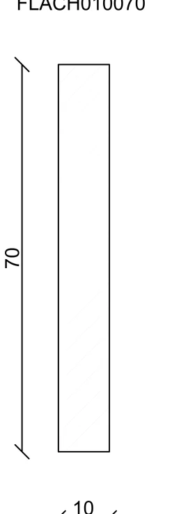FN Neuhofer Flachleiste 240 cm 70 x 10 mm Fichte/Kiefer