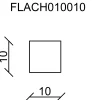 FN Neuhofer Flachleiste 95 cm 10 x 10 mm Buche