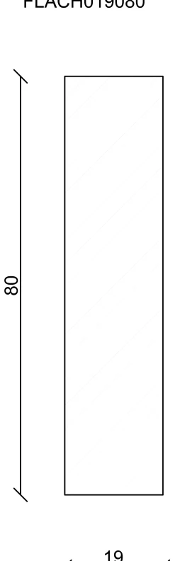 FN Neuhofer Flachleiste 100 cm 80 x 19 mm Fichte/Kiefer