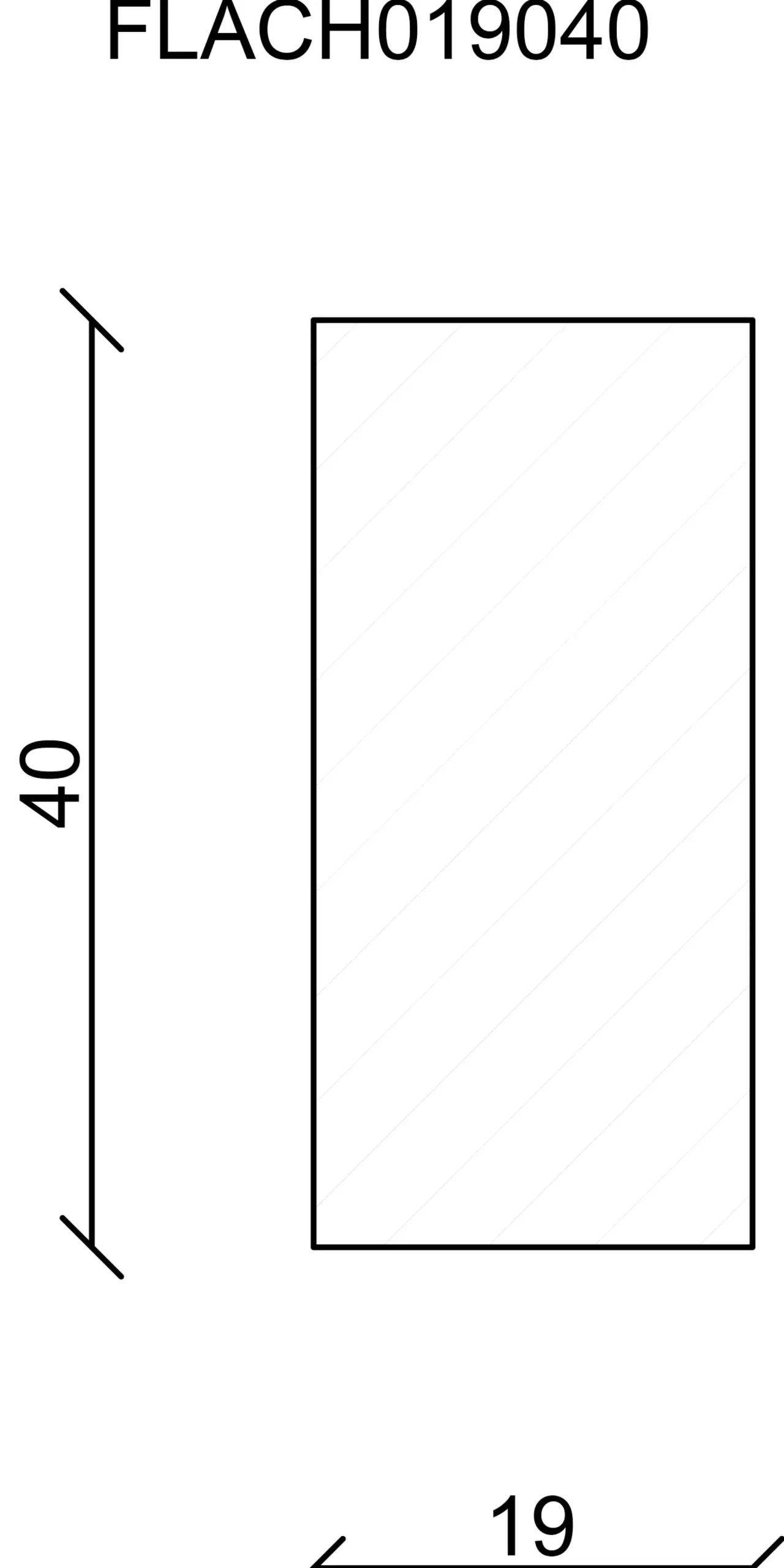 FN Neuhofer Flachleiste 240 cm 40 x 19 mm Fichte/Kiefer